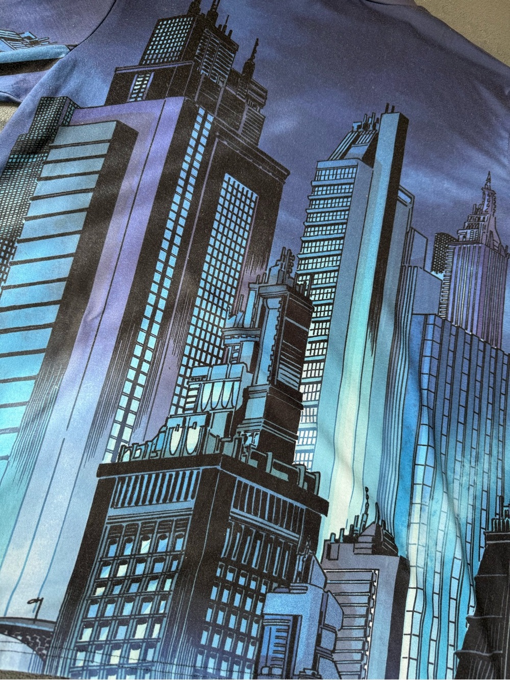 DC Comics Batman Gotham City Oversized Long Sleeve Tee - Picture 13 of 15